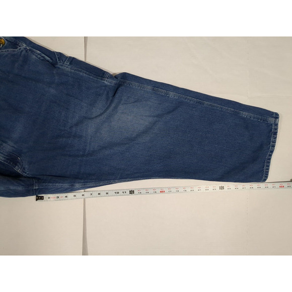 Carhartt Denim Bib Overalls 54x32 Mens Loose Fit Carpenter 104672 DST - Picture 4 of 12
